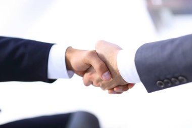closeup.Handshake iş ortakları