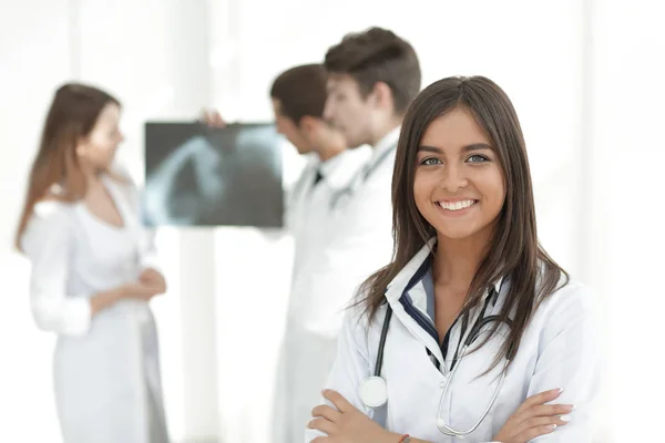 Closeup.successful médico mujer —  Fotos de Stock