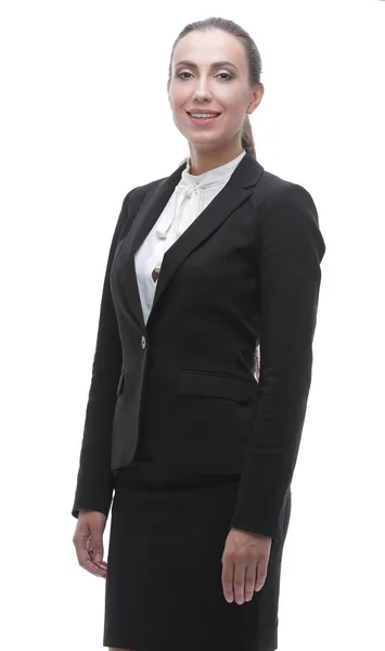 I full tillväxt. självsäker kvinnliga office Manager — Stockfoto