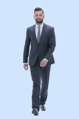 Kendine güvenen işadamı ileri gider