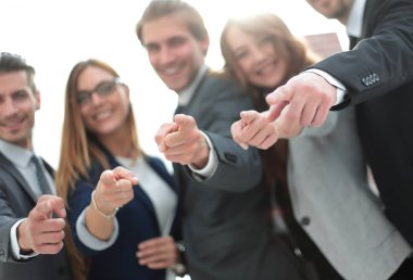 Bir grup insanlar iş ve sana işaret