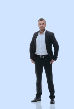 başarılı iş adamı tam büyüme .portrait içinde.