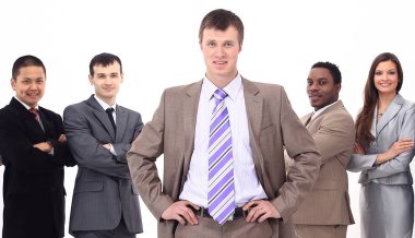 iş ekibi önünde duran hoparlör