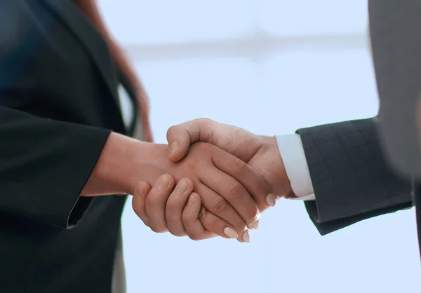 Executivos de empresas para parabenizar o acordo de negócios conjunto — Fotografia de Stock