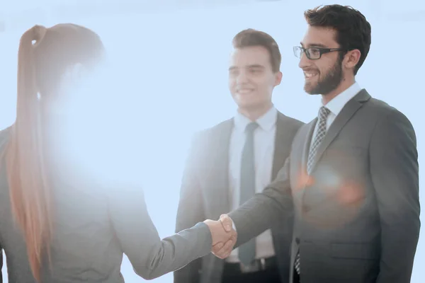 Business concept .handshake financial partners. — Stock Photo, Image