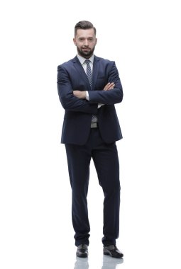 Tam gelişim. İş adamı kolları bağlandı