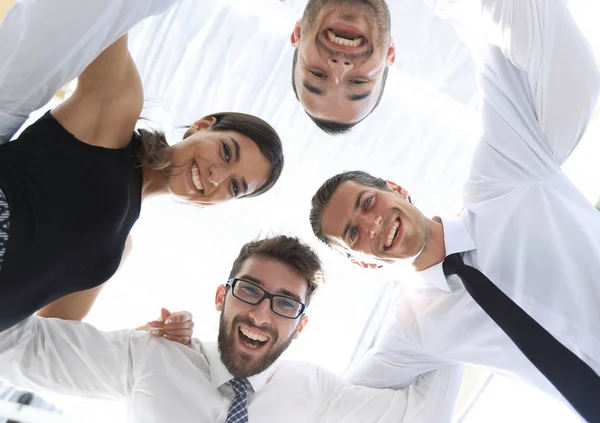 Closeup.Bottom view.successful business team — Stockfoto