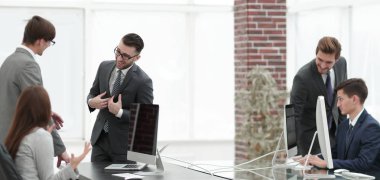 Yaratıcı yöneticileri ekip çalışma yeni projesi.