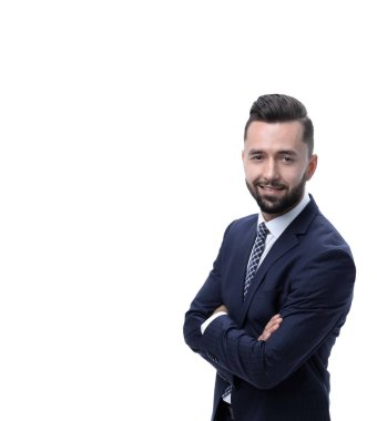 tam growth.smiling işadamı.