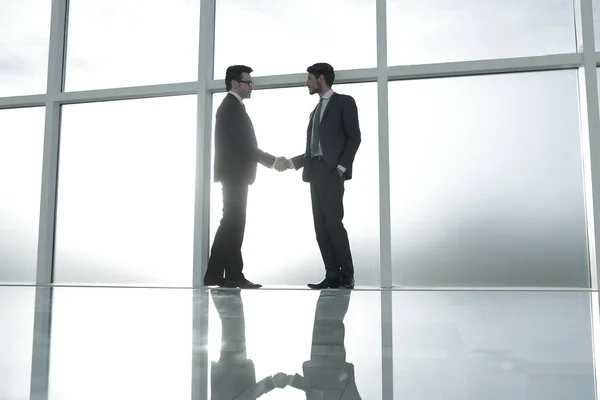 Background.handshake business affärspartners . — Stockfoto