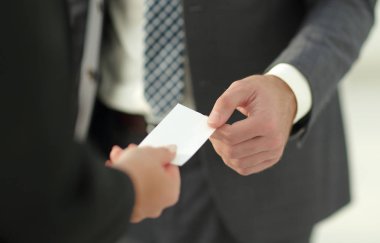 Döviz kartvizit ilk defa karşılamak