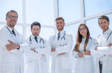 Doktor tıp merkezinin bir grup portresi