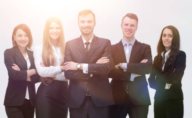 Profesyonel bir ofis çalışanının portresi