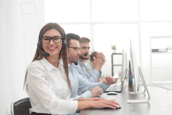 Employee business center in the workplace. — Stock Photo, Image