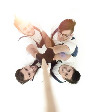 inşaatçılar, iple tırmanma top.a ekibinden görüntülemek