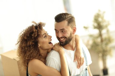 Bir yeni evli çiftin yakın çekim portre