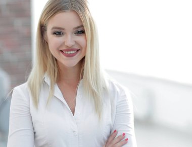 genç iş kadını portresi