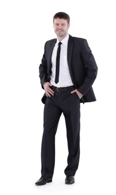 tam büyüme .successful yakışıklı işadamı