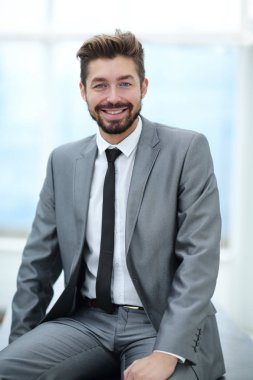 Ofis korkuluk adlı genç bir işadamı portresi