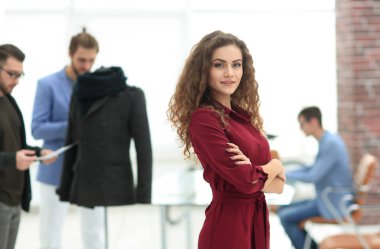 Moda Tasarımcısı, Studio arka plan.