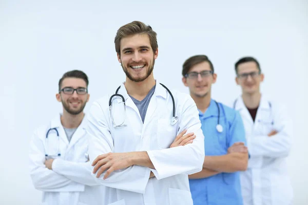 Grupo de trabalhadores médicos bem sucedidos — Fotografia de Stock