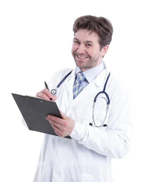 Portrét smějící se lékaře . — Stock fotografie