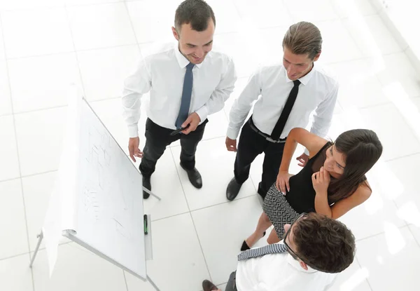 Achtergrondafbeelding van een team van de zakelijke bespreking van nieuwe ideeën. — Stockfoto