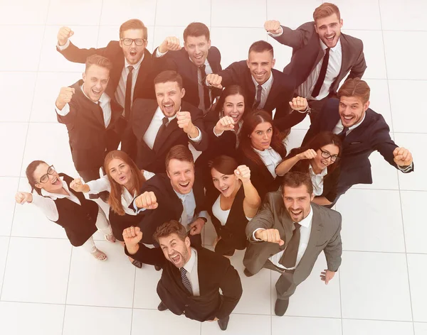 Professioneel business team toont zijn succes — Stockfoto