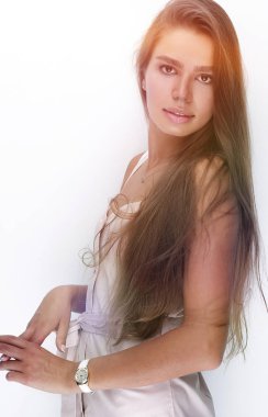 portre. güzel genç kadın