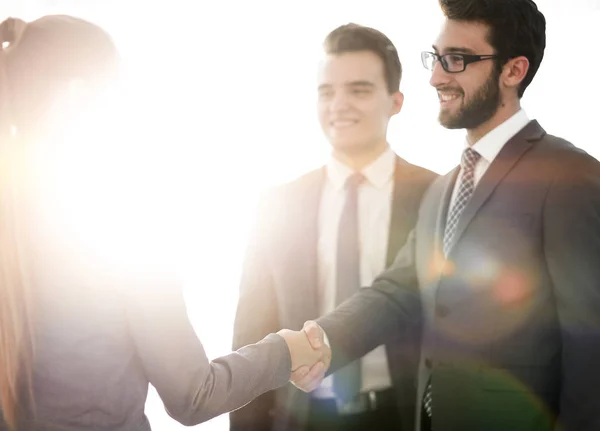 Business concept .handshake partner finanziari . — Foto Stock