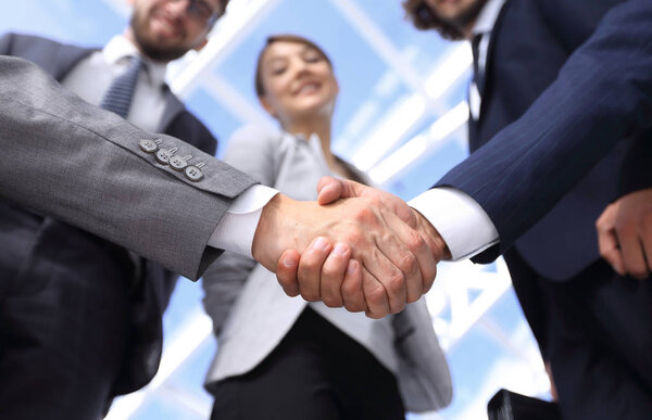 business handshake.the concept of partnership