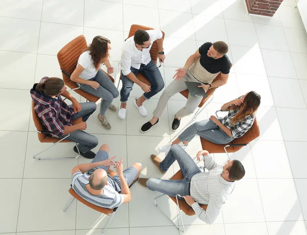 oturumda ekip oluşturma üzerinde oturan iş takımının Üstten Görünüm