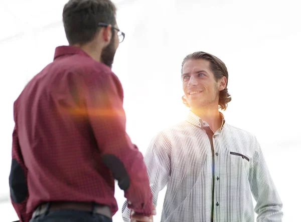 Confident Handshake Members Business Team — Stock Photo, Image