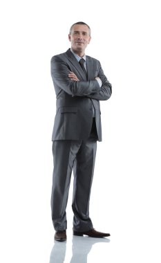 tam büyüme. modern iş adamı portresi.
