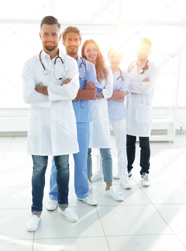 portrait of the leading members of the medical center