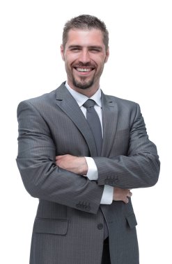 yakışıklı adam ile çapraz kol ayakta