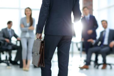 İş karşılaşma içinde modern bir ofis