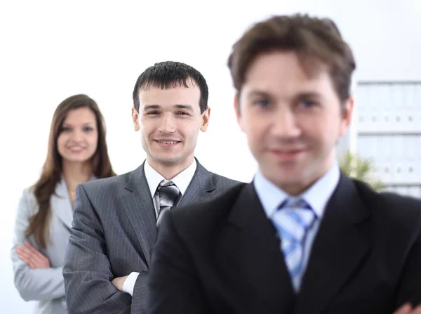 Hombre de negocios y equipo de negocios exitoso — Foto de Stock