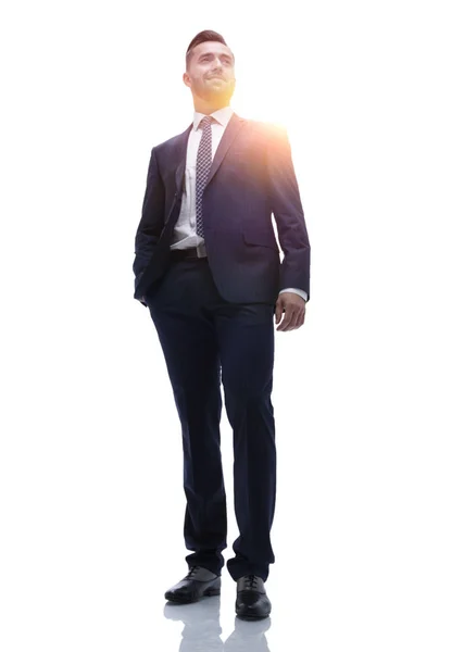 In full growth. businessman with crossed arms — Stock Photo, Image