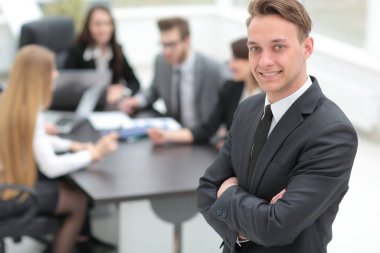 Uygulayıcı iş takım arka plan üzerinde