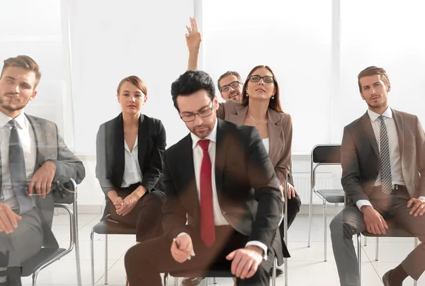 Business Och Office Koncept Stilig Affärsman Med Laget Office — Stockfoto