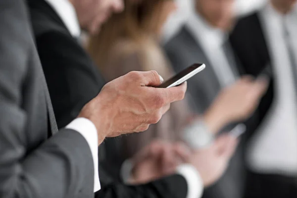 male hands with cell phone