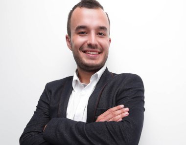 tam growth.bottom emin işadamı görünümünde .