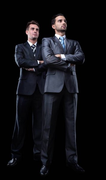 portrait of two business partners
