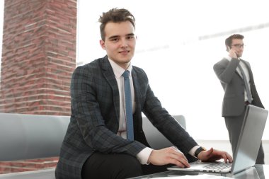 iş concept.determined genç işadamı