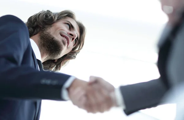 Successful business people handshaking after good deal. — Stock Photo, Image