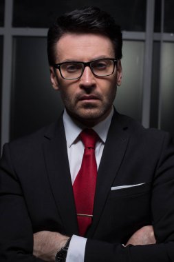 başarılı bir iş adamı up.Portrait kapatın