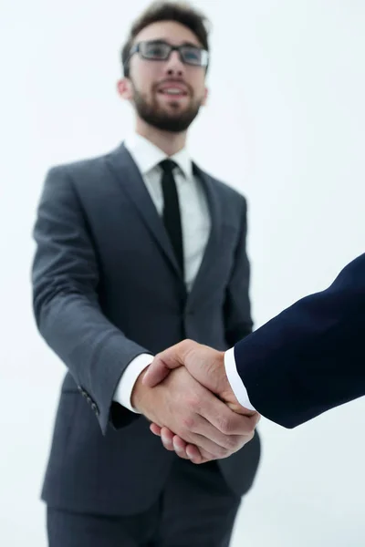 ビジネス - ビジネス パートナーの握手での成功の概念 — ストック写真