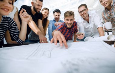 takım yeni fikirleri tartışmak Mimarlar