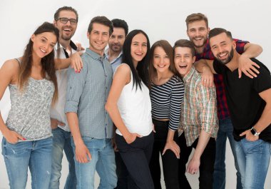 birlikte ayakta yaratıcı şirket çalışan grubu.